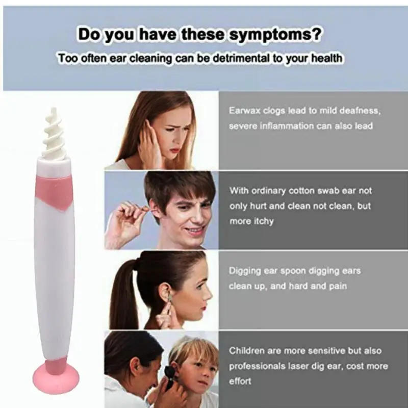 Description Picture 5 of item2022 Hot Ear Cleaner Silicon Ear Spoon Tool Set 16 Pcs Care Soft Spiral For Ears Cares Health Tools Cleaner Ear Wax Removal Tool