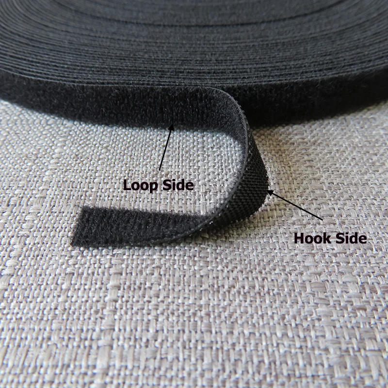 Description Picture 3 of item25M/Lot 10mm 20mm Magic Hook And Loop Tape Double Self-adhesive Fastener For Bow Tie Data Cable Straps Desktop Garment Accessory