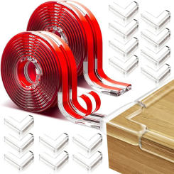 Transparent Table Edge Guard Silicone Baby Protection Strip Tape Self Adhesive Collision Proof Kids Safety Corner L Protectors
