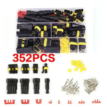 240/352/708/1004Pcs Automotive Electrical Connector Terminals Car Waterproof Connector Kit for HID Xenon Lamp Harness Plug