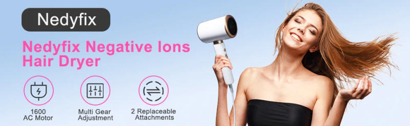 Description Picture 2 of itemHousehold Negative Ion Hair Dryer 2000W Hot And Cold Air Fast Drying Hair Care Hair Dryer Low Noise With Wind Collection Nozzle