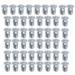 50 Pcs Jack Flange Short Nuts Petal Nuts Expansion Nuts For 4X20 Petal Nuts Hollow Wall Iron Skin Line Durable