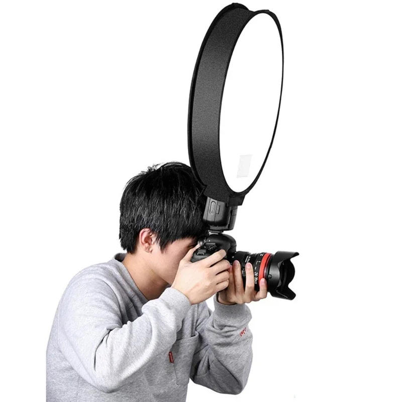 Description Picture 3 of item30cm/40cm Universal Mini Round Softbox Portable Diffuser Soft Box for DSLR Cameras Photo Tent