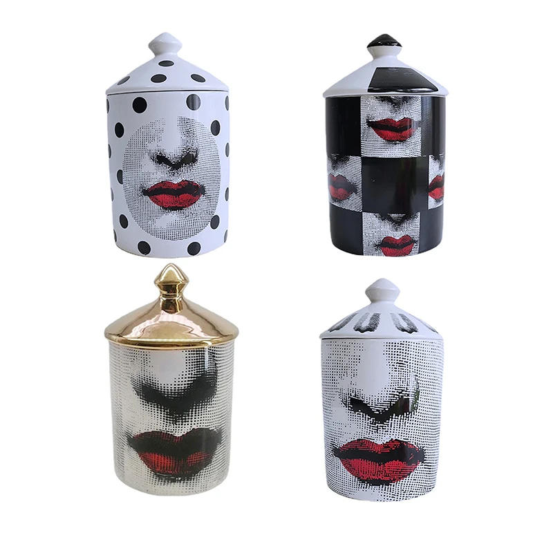 Description Picture 3 of itemEuropean Style Cylindrical Ceramic Storage Jar Cosmetics Jewelry Storage Bottle Candy Tea Jar Container Ornament Home Decoration