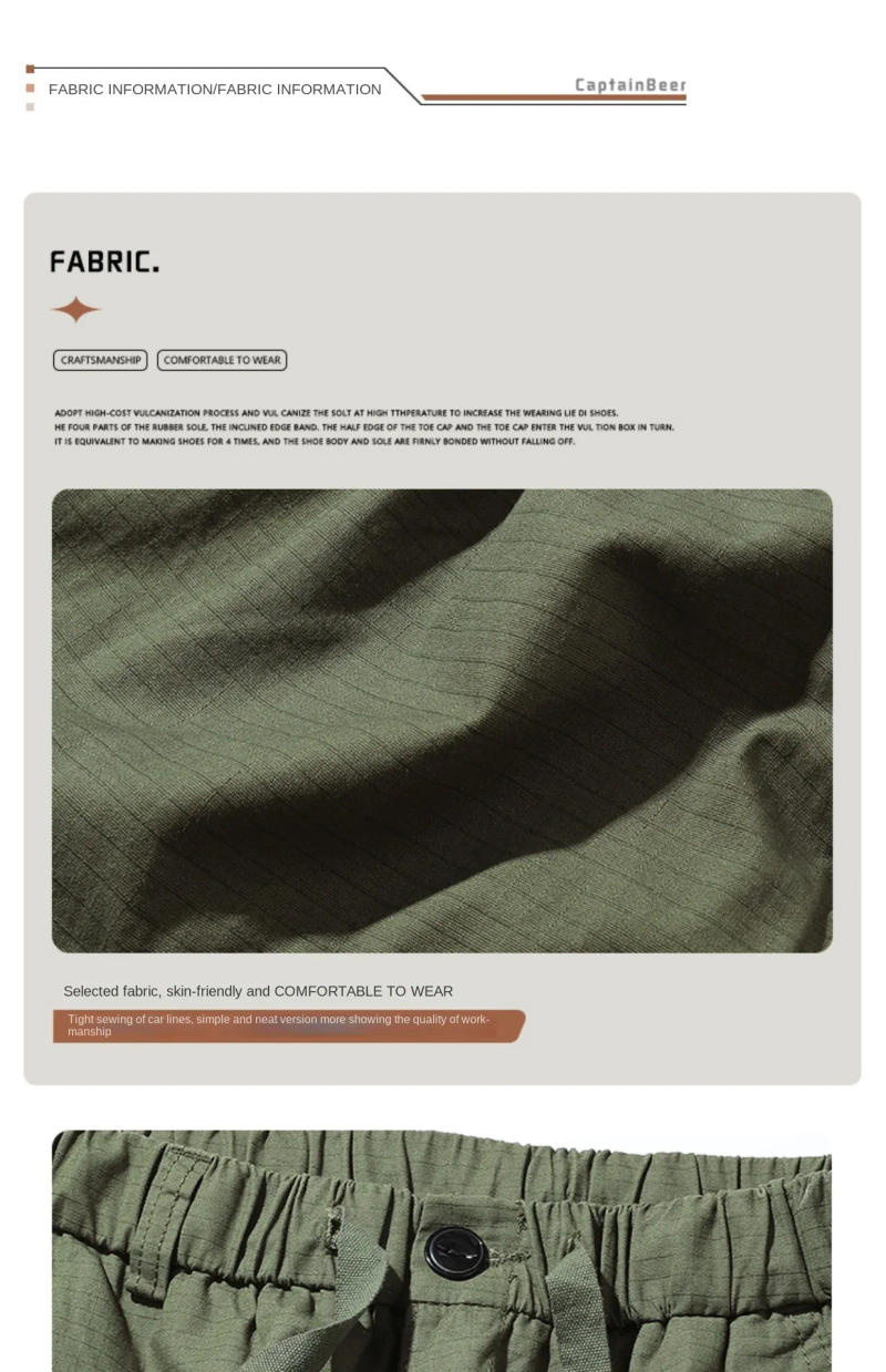 Description Picture 4 of itemAmerican Retro Multi-Pocket Cargo Pants Men and Women Street Fashion Loose Casual Drooping Wide-Leg Pants Mopping Floor