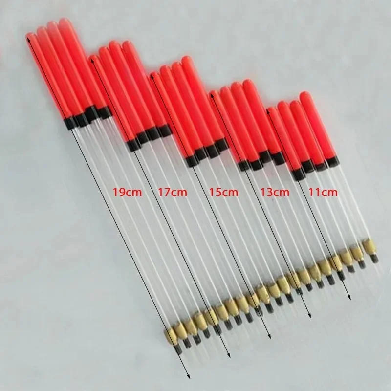 Description Picture 3 of item4 pcs/lot Clear Fishing Floats Floating Tubes for Carp Fishing Buoy Bobber Fishing Light Floats Tackle Accessories 11cm-19cm