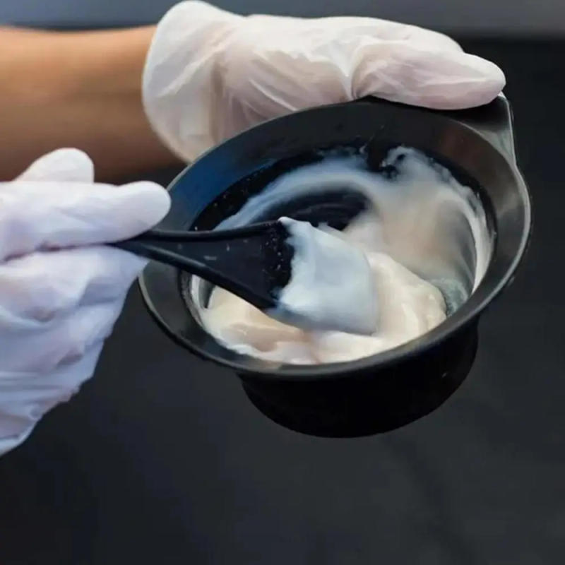 Description Picture 2 of itemHair Dyeing Diagonal Brush Hair Salon Tools For Soft Hair And Hairdressing Baked Oil Pouring Brush Hair Dye Bowl Comb Brush E4O4