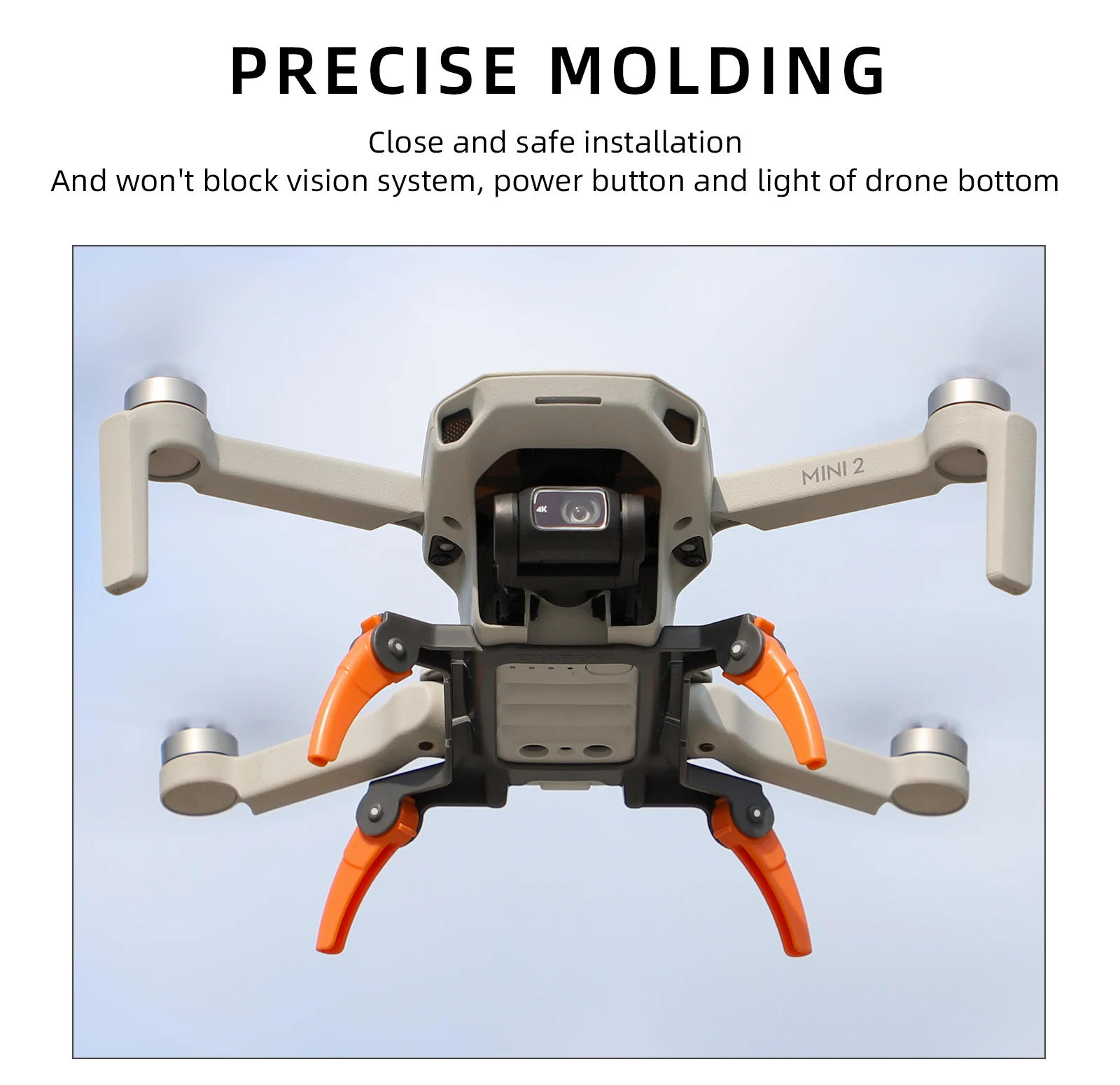 Description Picture 6 of itemFor DJI Mini 4K/Mini 2 / Mavic Mini / Mini Se Landing Gear Heightened Extender Landing Legs Accessories