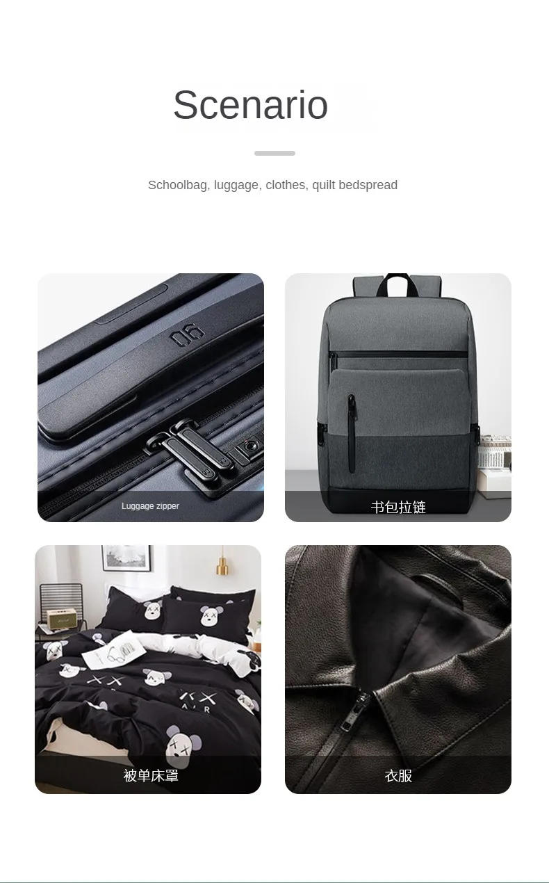 Description Picture 3 of itemNo. 3, No. 5, No. 8 nylon metal resin metal zinc alloy zipper puller