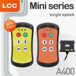 LCC A400 Industrial Remote Control Hydraulic Control Lifting Remote 4 Buttons Single Speed Crane Industrial Radio Controller
