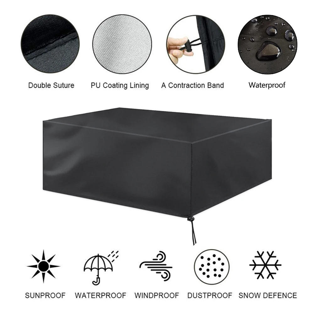 Description Picture 6 of item90 Sizes Outdoor Patio Garden Furniture Waterproof Covers Rain Snow Chair covers for Sofa Table Chair Dust Proof Cover