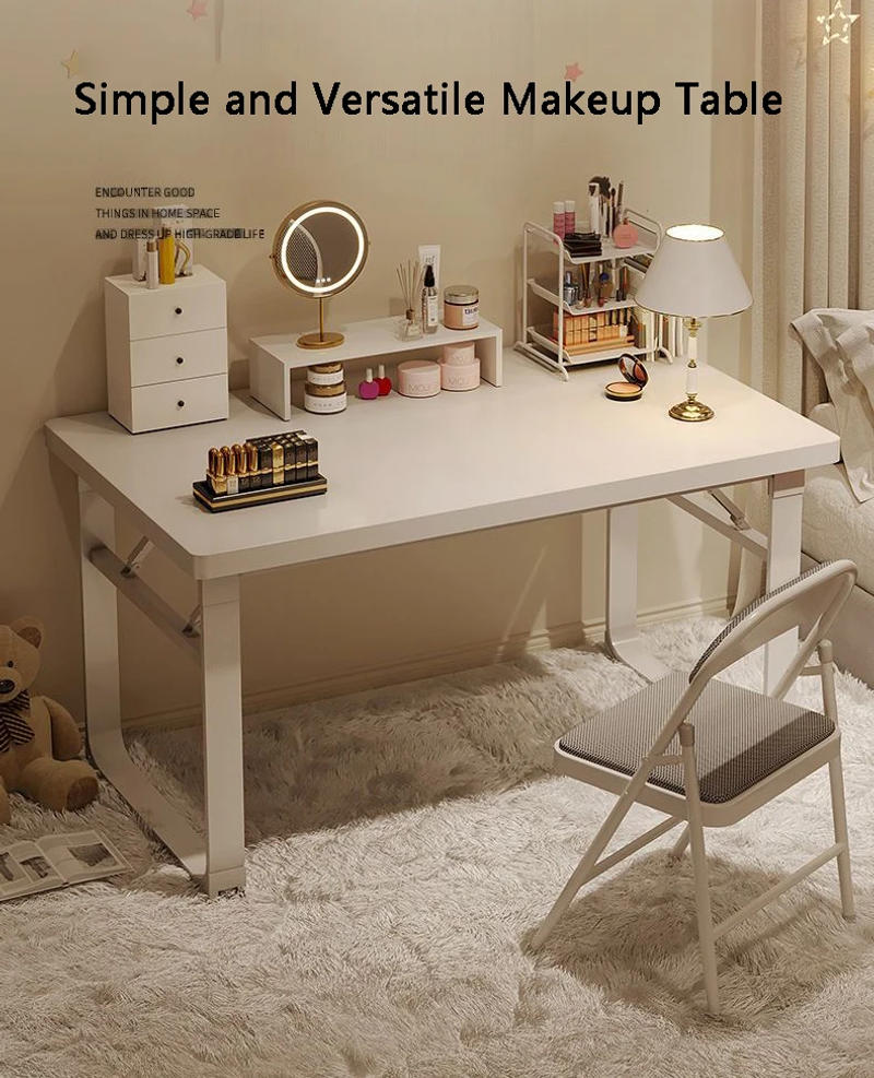 Description Picture 2 of itemFoldable Computer Tables Desktop Simple Desk Home Students Bedroom Writing Desk Simple Modern Study Small Table Office Furniture