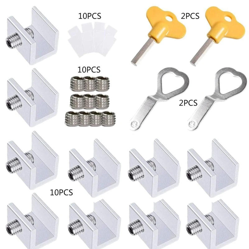 Description Picture 2 of item10 PCS Window Security Lock Sliding Sash Stopper for Child Safety for Protection Dropshipping