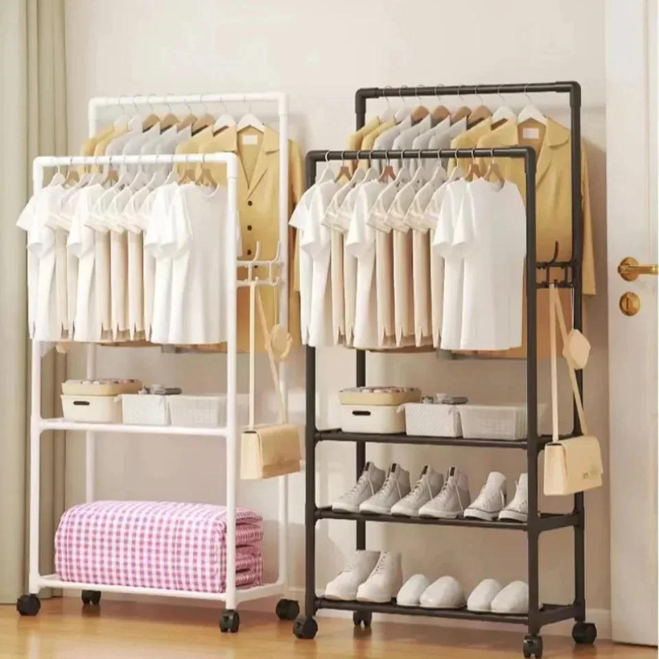 Description Picture 4 of itemFurniture for Room Clothing Rack Clothes Arara Floor Coat Rack Porte Manteau Mural Hanger Iron Bamboo Wall Shelf Racks Metal