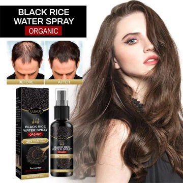 Black Rice Hair Growth Spray Repairs Damage Restore Soft Hair For All Hair Types Fast Treatment Prevent Hair Thinning Dry Repair