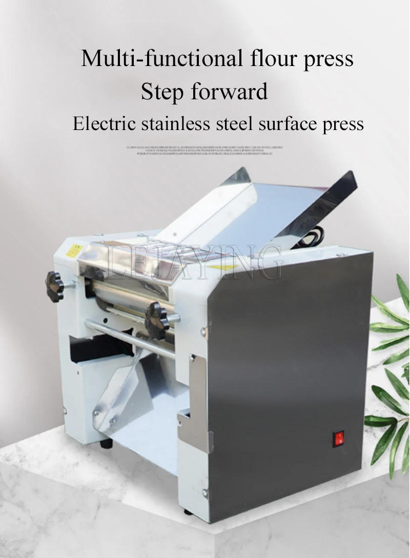 Description Picture 4 of itemCommercial Kneading Dumpling Maker Noodle Press Machine Noodle Machine Electric Dough Roller Stainless Steel Desktop Pasta