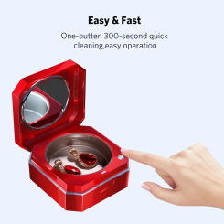 GENEGN Digital Ultrasonic Cleaner Bath for Home Kitchen Wash Fruits Glasses Denture Tableware Jewelry Watch