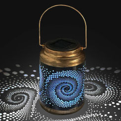 1pc 3D Solar Outdoor Snail Hanging Lamp, Hanging Night Light, Creative Iron Garden Lamp, Outdoor Hanging Lantern Light