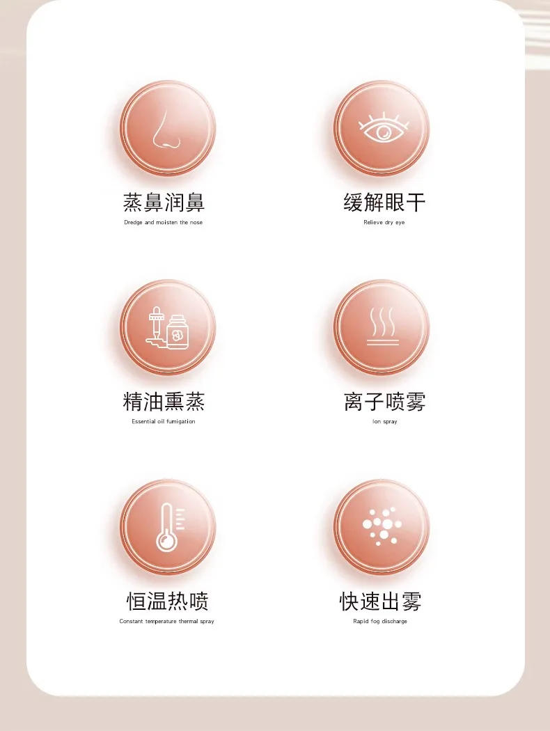 Description Picture 4 of itemZF Face Steamer Nano Sprayer Face Steaming Instrument Hot and Cold Double Spray Humidifier Open Pores