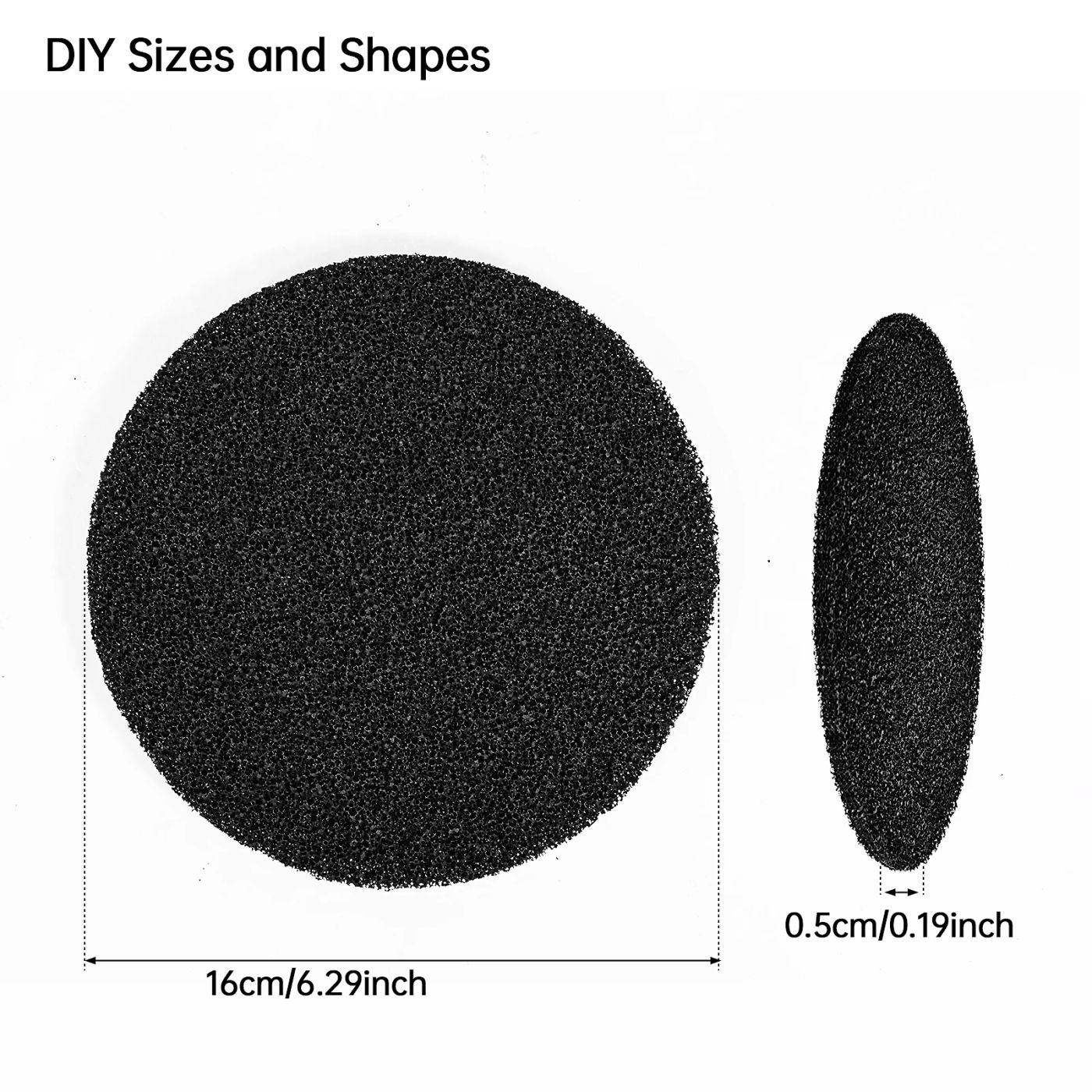 Description Picture 5 of item12Pcs Compost Bin Filters sponge filter for Kitchen Compost Bin Activated Charcoal Round Reusable  Replacement Compost Filters