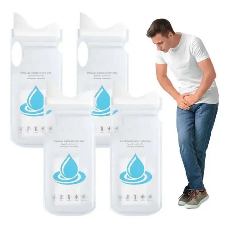Description Picture 2 of item1/4Pcs 700ML Durable Disposable Car Urinary Bag Large Capacity Emergency Vomit Bags Leak-proof Mobile Toilets Urinal Unisex