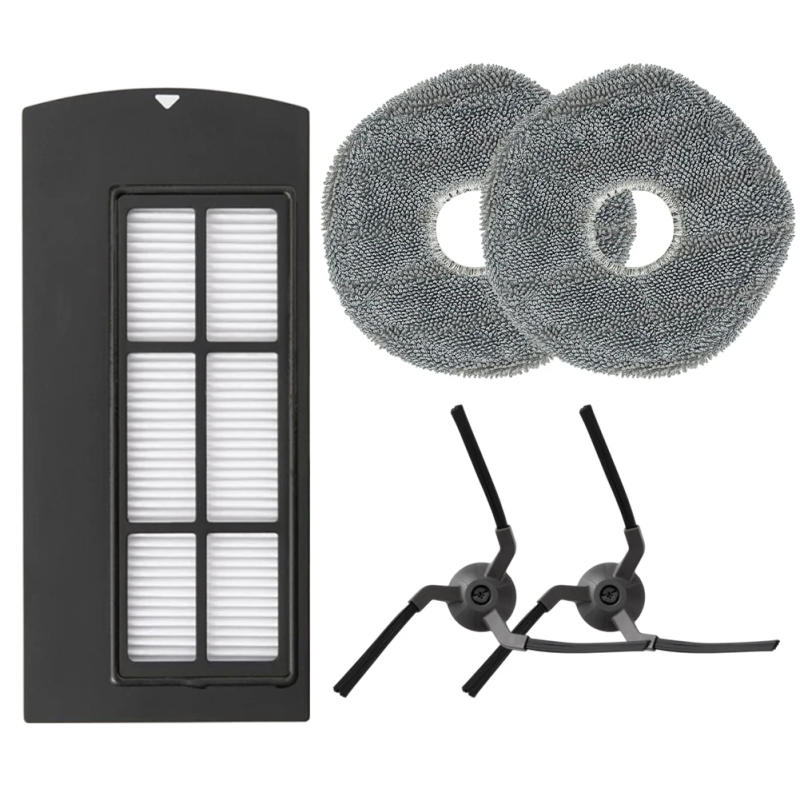 Description Picture 5 of itemSide Brush Filter Mop Cloth Pad For Clean X9 Pro Robot Vacuum Cleaner Parts Appliances Household Cleaning Tool Accessories