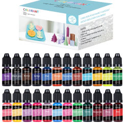 Candle Dyes Kit Liquid Colorant Pigment Set DIY Candle Making Supplies Aromatherapy Soap Soy Wax Dye Candle Mold Coloring