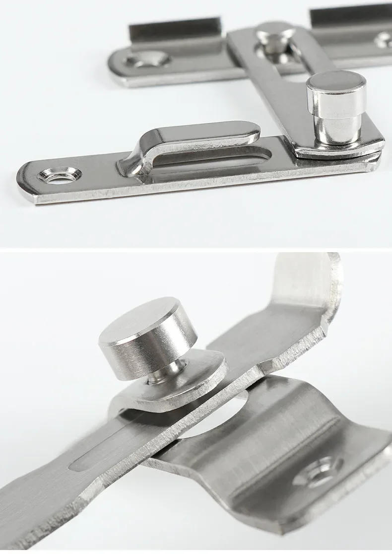 Description Picture 5 of itemStainless steel Guard Latch Bolt With Screws Sliding Window Door Lock Handle Door Latch Home Safety Chain Door Home Hardware