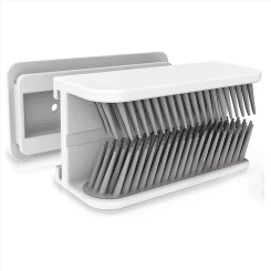Hair Catcher, Hair Trap for Shower Drain, Hair Collector, Silicone Material, Easy To Catch Shed Hair (White)