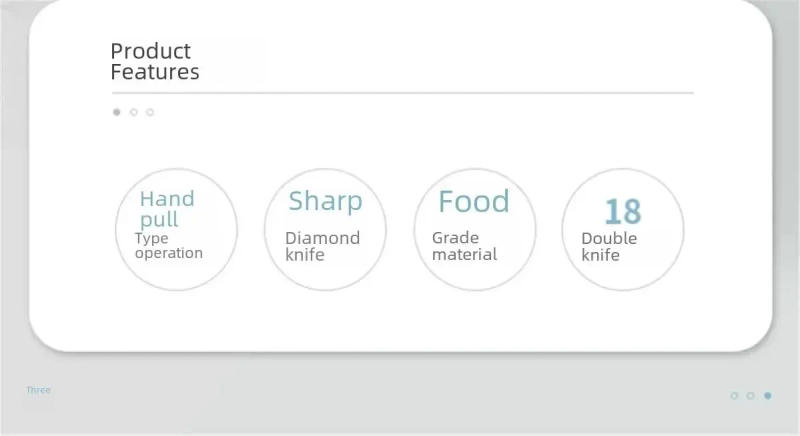 Description Picture 4 of itemHome Kitchen Manual Ginger Grinder Garlic Mud Splasher Multifunctional Vegetable Cutter Handheld Meat Grinder Modern Minimalist