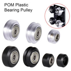 1Pc/5Pcs 625ZZ 625RS Bearing Pulley MR105zz Small Big V-Slot Models POM Wheel Plastic Black Transparent Idler Gear