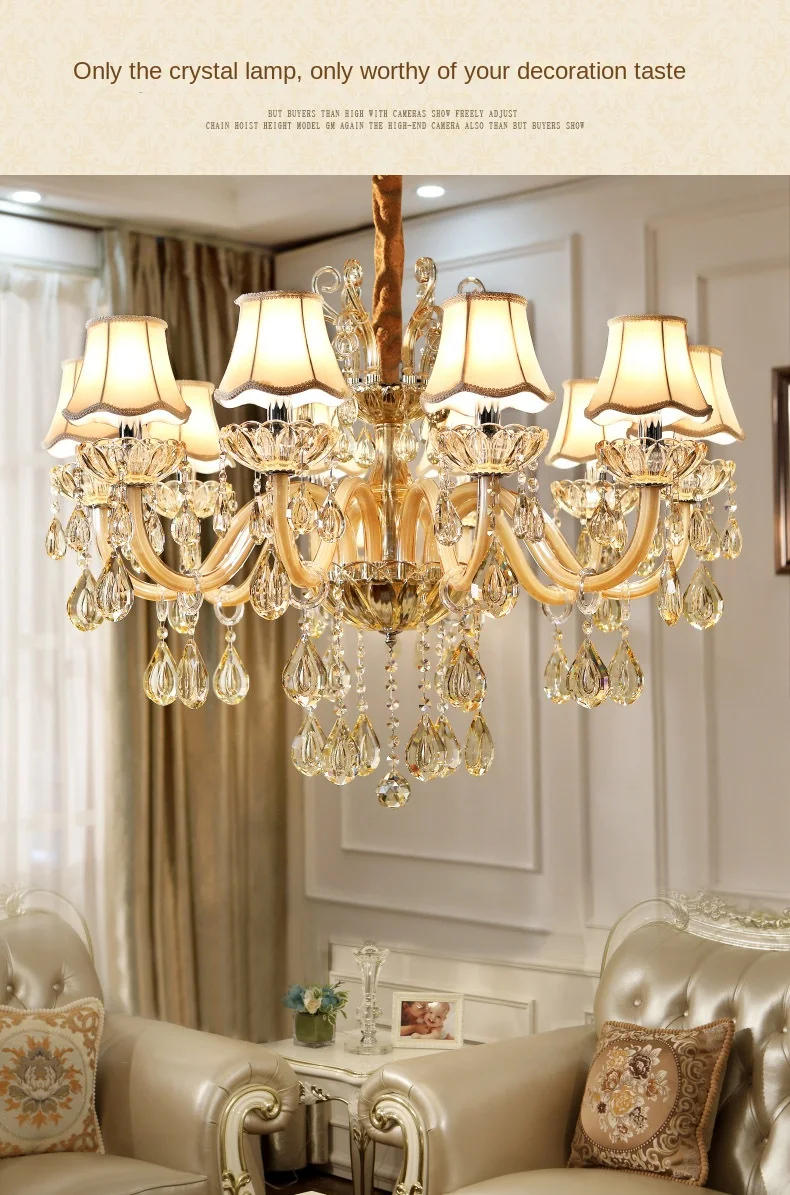 Description Picture 3 of itemEuropean style modern crystal wall lamp home living room bedroom chandelier corridor lighting fixture glossy LED glass crystal