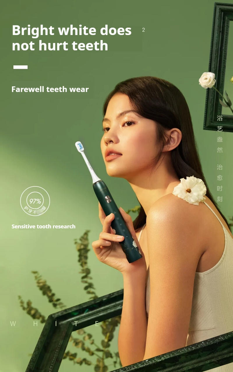 Description Picture 2 of itemSOOCAS Van Gogh X3S Adult Smart Electric Toothbrush  IPX7 Waterproof Ultrasonic Sonic Tooth Brush Upgraded USB Fast Chargeable