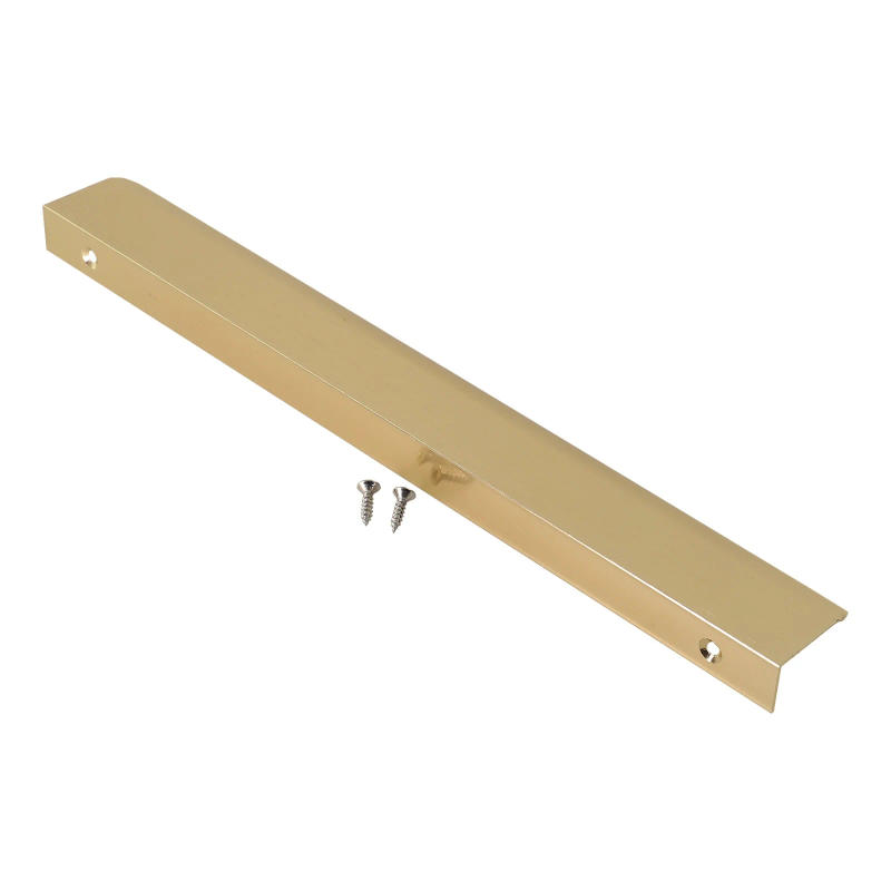 Description Picture 2 of itemFor Kitchen Cabinet Door Cabinet Door Handles Arc Handle 1Pc Accessories Aluminum Alloy Concealed Gold Color With 2Pcs Screws