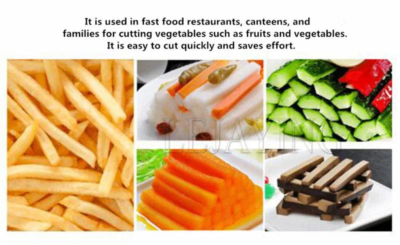 Description Picture 5 of itemElectric Potato Cutter Automatic Potato Slicer French Fries Cutter Stainless Steel Fruit Vegetable Slicer