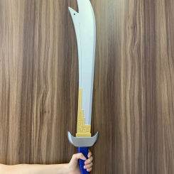 New Snow Tombed Starsilver Sword Wind Ear 1:1 Fungwan Cosplay Weapon Coldest Sword Role Playing Halloween Safety PU Model Gift