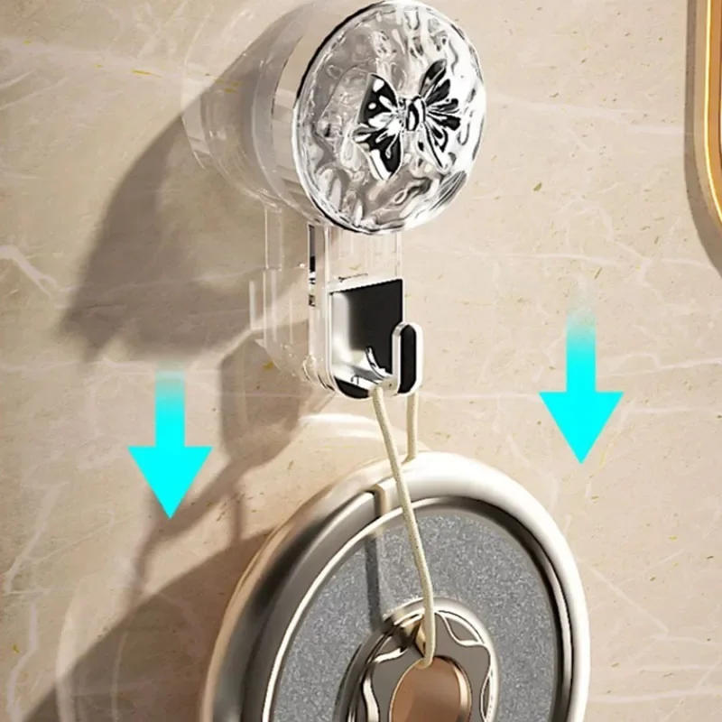 Description Picture 6 of itemStrong Suction Cup Hooks Household Storage Multifunctional Wall Hanging Keys Clothes Hooks Bathroom Accessories Kitchen Tools