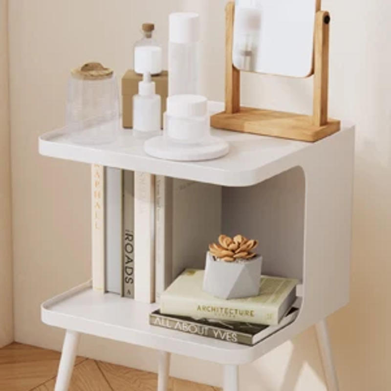 Description Picture 6 of itemSide Table,Small Metal Nightstand,Bedside Table,Open Storage for Living Room Bedroom Office Small Space Sofa