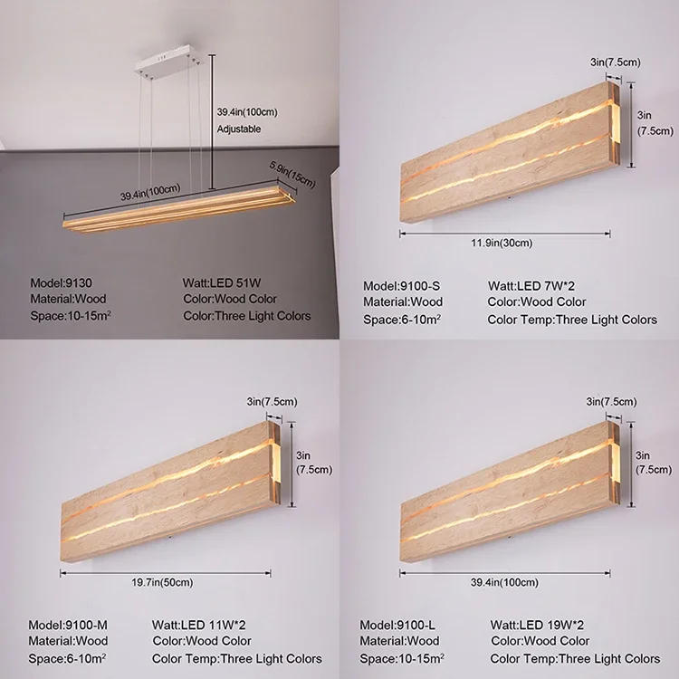 Description Picture 2 of itemNordic Cracked Wood Led Wall Mounted Lamp for Hallway Aisel Living Room Bedroom Sconce Light Wooden Background Decoration Indoor