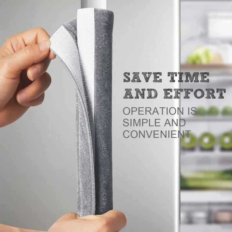 Description Picture 2 of item1pc 16"*4" Refrigerator Door Handle Cover Electrical Kitchen Appliances Gloves Fridge Microwave Dishwasher Door Cloth Protector