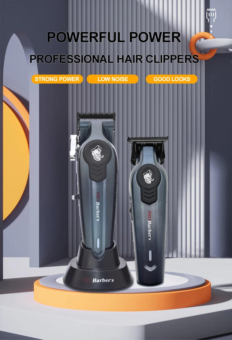 Description Picture 2 of itemProfessional Cordless Barbers Hair Clippers Electric Rechargeable Best Hair Trimmer Usb Customized Logo Support OEM
