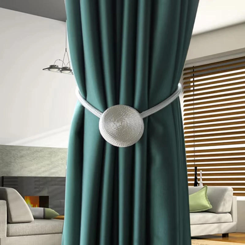 Description Picture 4 of item1/2Pcs Magnetic Curtain Clip Pearl Ball Curtains Holder Tieback Home Decor Hanging Ball Buckle Tie Back Room Accessories
