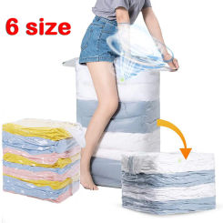 High Capacity Vacuum Bag Package Compressed Organizer for Quilts Clothes Transparent Space Saving Seal Bags Foldable Storage Bag