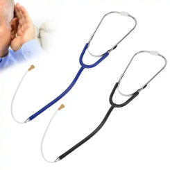 Hearing Aid Stethoscope Professional High Conductivity Low Loss Rate Binaural Stethoscope for Testing Headphone Ear Cleaning