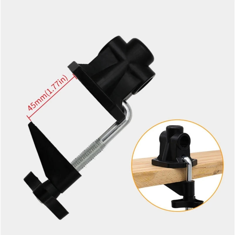 Description Picture 3 of itemUniversal Table Mount Clamp Fittings Desk Clip Hose Microphone Stand Base Metal Clip Cantilever Bracket Lamp Clamp