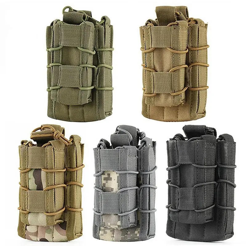 Description Picture 3 of itemMolle Double Decker Magazine Pouch M4 M14 Single 9mm Pistol Mag Carrier Holster Hunting Accessories Waist Bag Vest Pouches