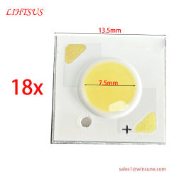 18pcs 6W 1313mm 6W 150mA CRI95+ led cob light beads 6W Light Emitting Diode bridgelux led DIY Track Lamp LED Grille Lamp.