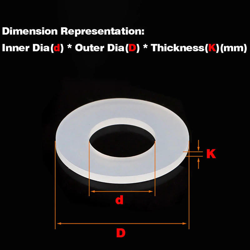 Description Picture 2 of itemHigh Temperature Resistant Soft Silicone Flat Gasket