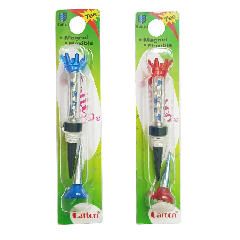 Description Picture 2 of item1pcs with package golf Tee Plastic Step Down Golf Ball tees Mgnetic Holder Local Ret 80mm Training Composite Practice tees