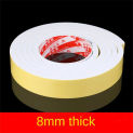 1PCS Single Side White Sealing Strip 1mm 2mm 3mm Thickness Self-adhesive Window Door Heat Insulation Anti Collision Foam